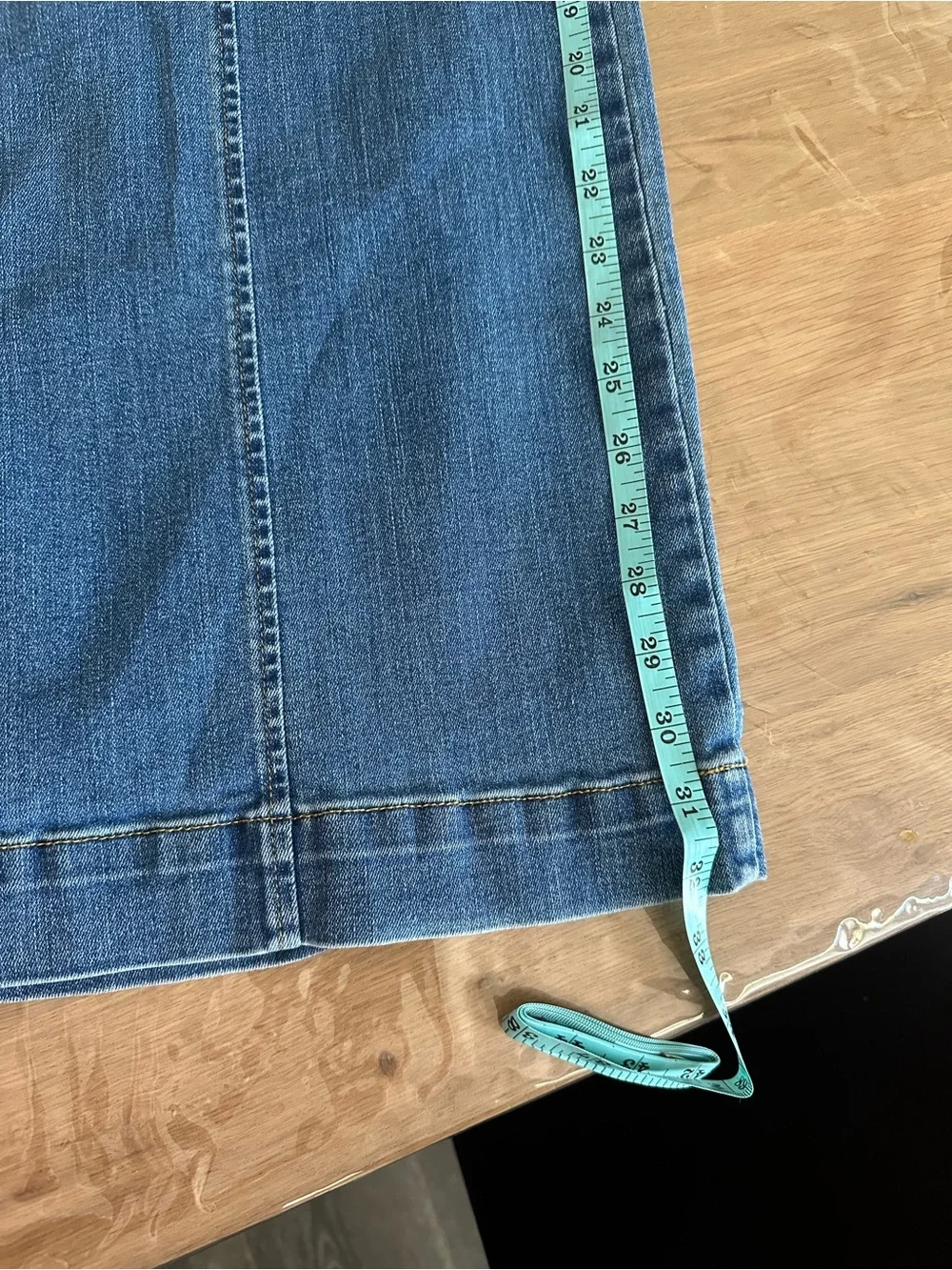 Women's XL Spanx ‎ Jeans  Seamed Front Wide Leg Jeans